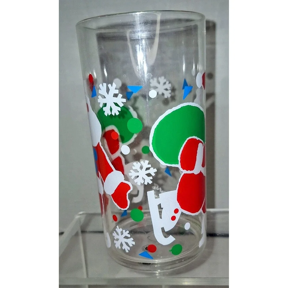 Dept 56 Vintage Christmas Santa Claus Acrylic Tumblers Set of 4‎ Cheryl Johnson